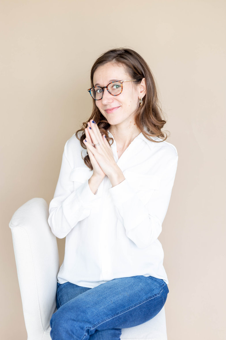Sara is looking excited to work with clients